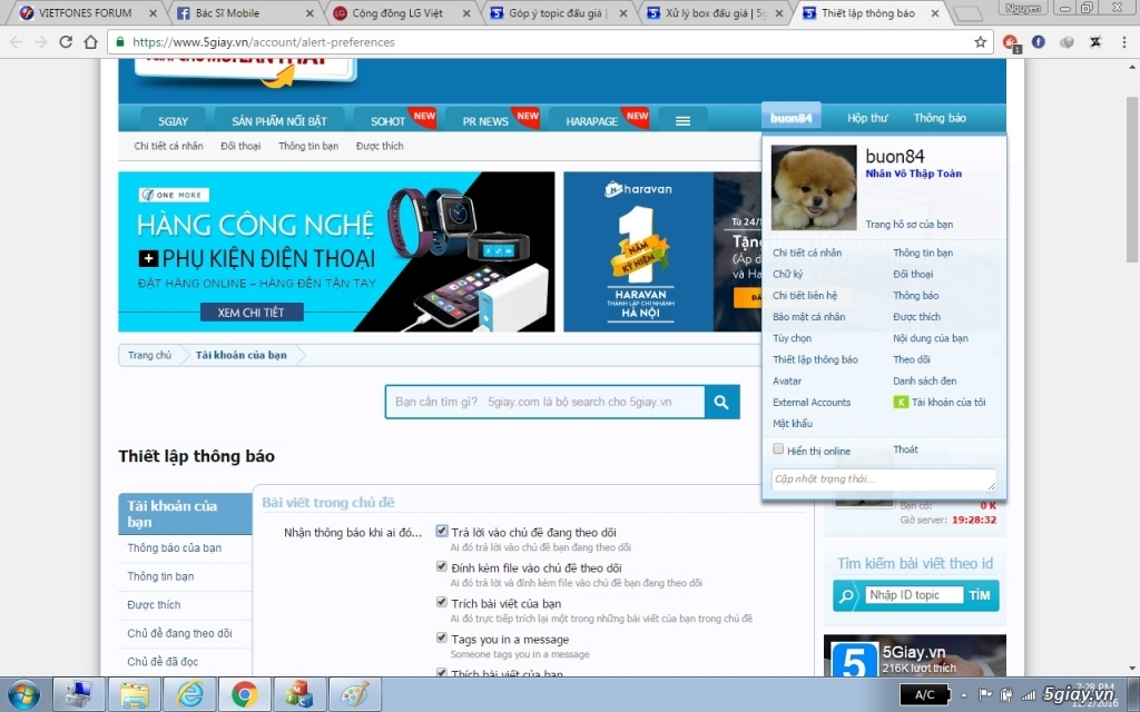 Góp ý topic đấu giá