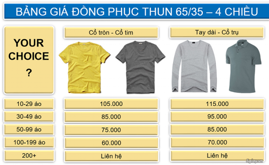 Làm áo lớp, áo nhóm, áo thun cho sự kiện. Miễn phí thiết kế