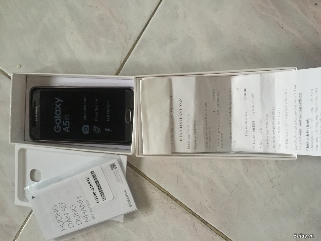 SAMSUNG Galaxy A5 2016 Rose full box còn bảo hành - 4