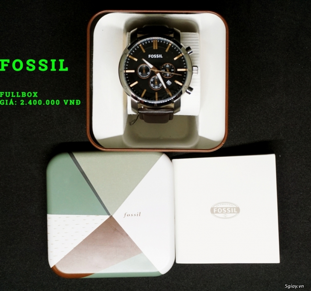 Đồng hồ Fossil, Adidas, Armani xách tay (Fullbox) - 1