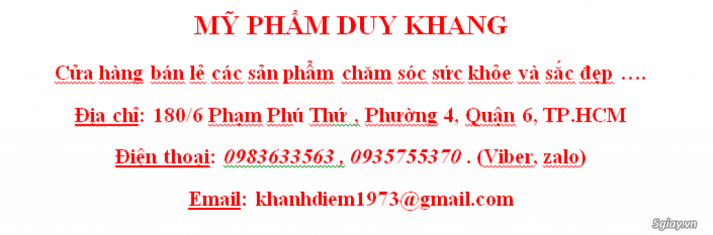 Shop Duy Khang-Chuyên kinh doanh các loại mỹ phẩm nội, ngoại nhập. - 35