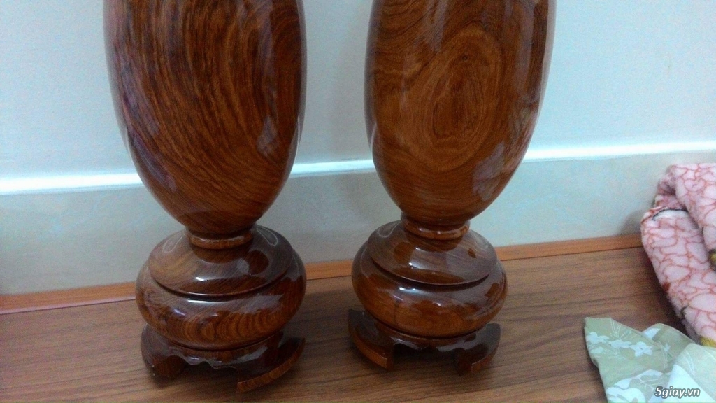 [ ĐÔN GIÁ ] Cặp lục bình gỗ Hương (QUÝ)cho anh em đam mê phong thủy.END 13/11/2016