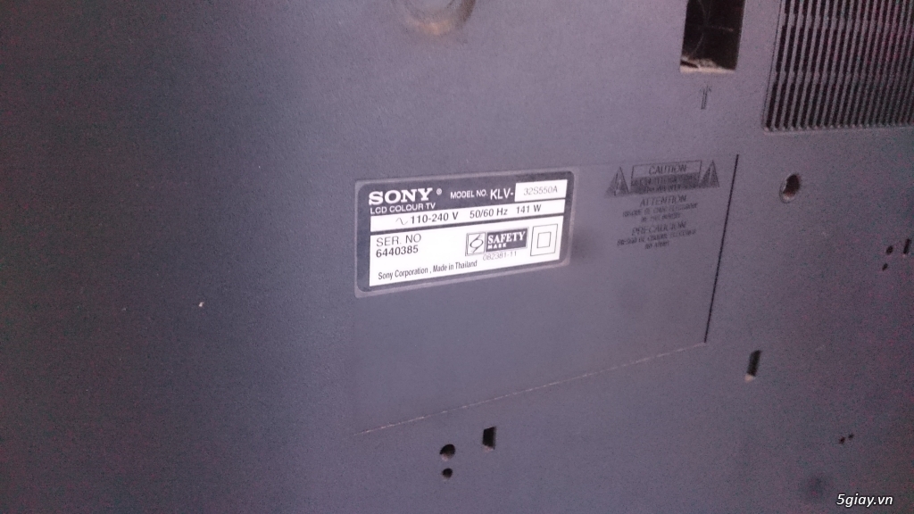 Ve Chai TV LCD 32 Sony KLV-S550A! - 2