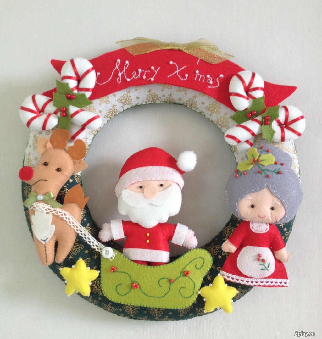 Vòng treo Noel - Quà tặng Giáng Sinh handmade