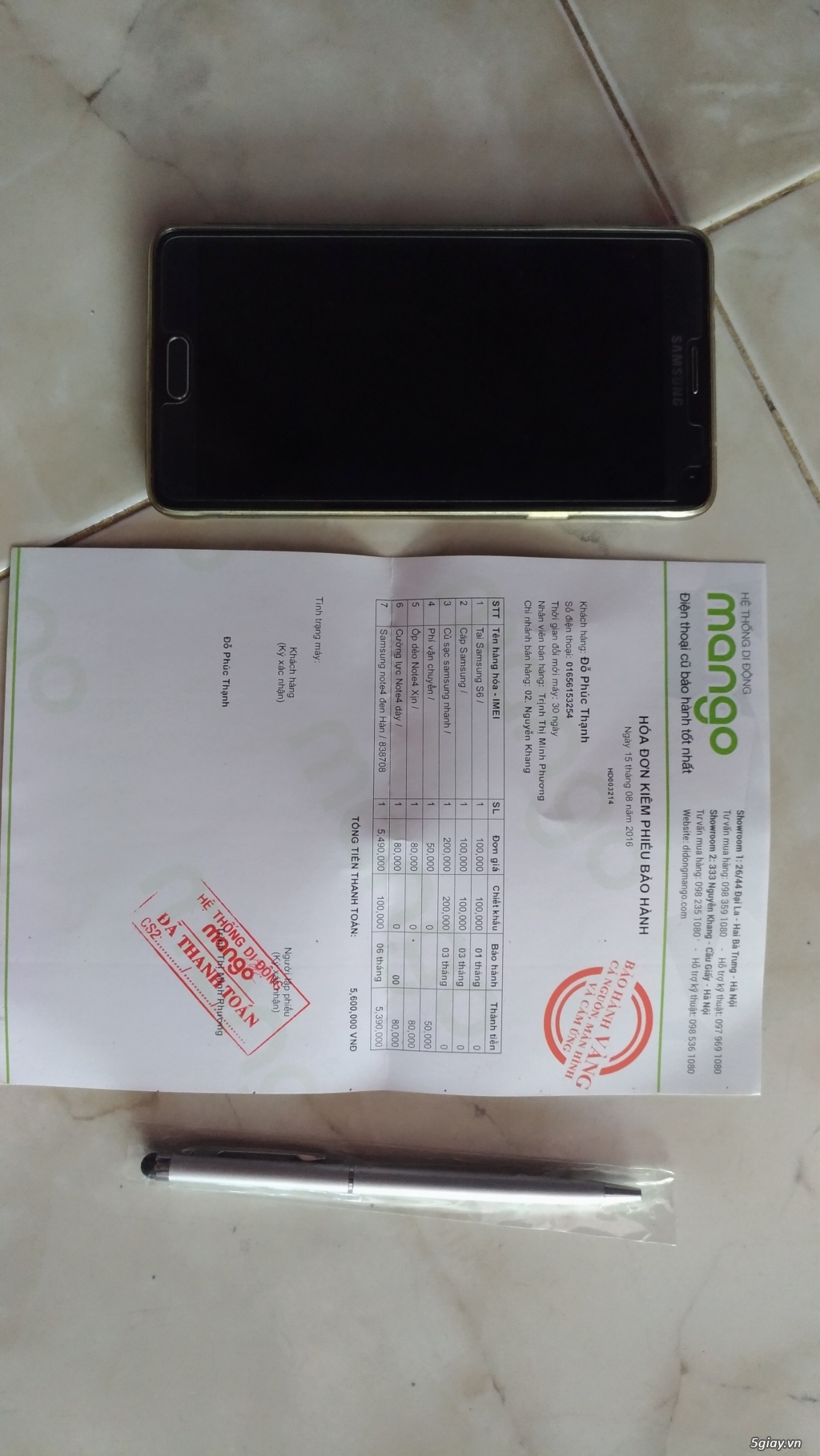 Galaxy Note 4 Hàn 99% - 2