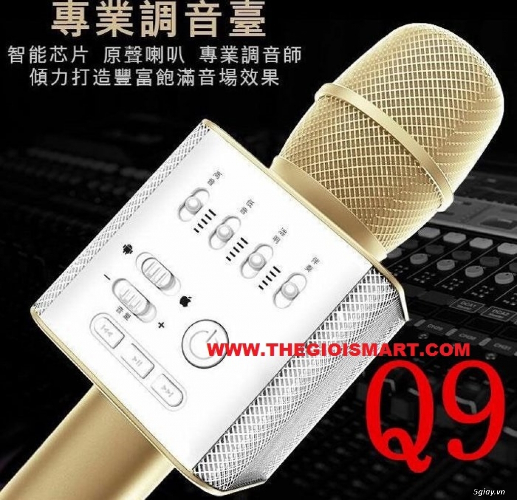 Mic karaoke bluetooth Q9 giá hấp dẫn - 1