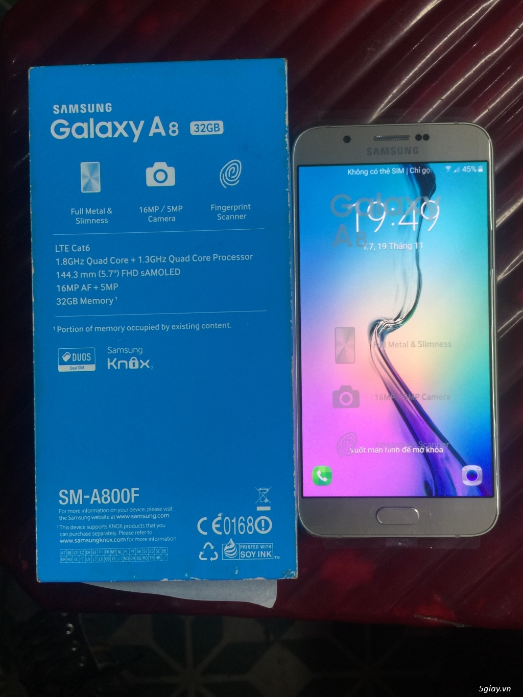 Samsung A8 A800 hàng chính hãng, chưa sử dụng - 1