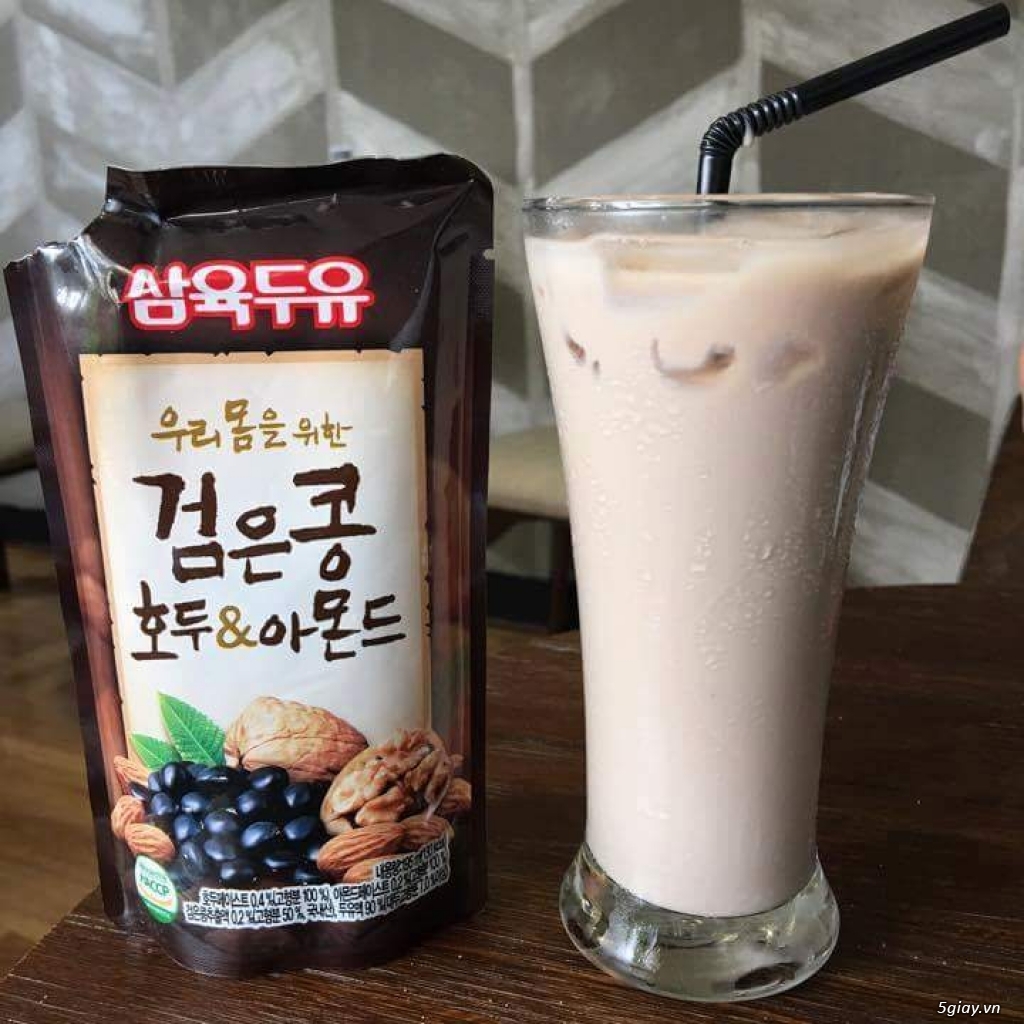 Hot hot hot , nước đậu đen , hạnh nhân óc chó Hàn Quốc - 1