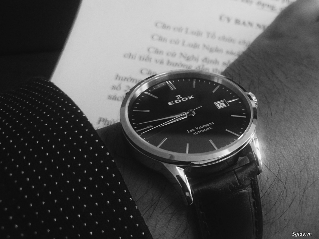 Đồng Hồ Thuỵ Sỹ Edox Les Vauberts Automatic 80081-3-NIN