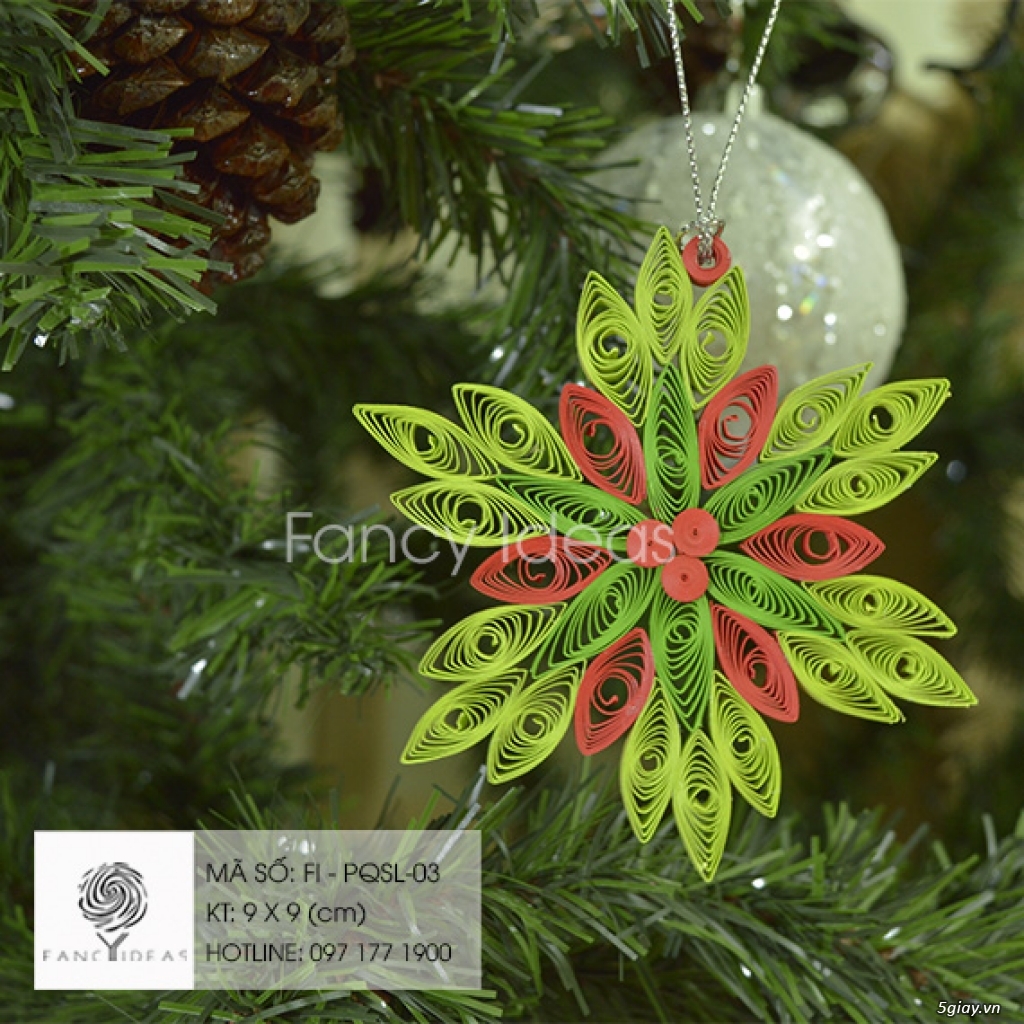 Bông tuyết treo giáng sinh - 4