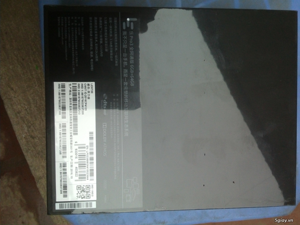 BÁN LEECO PRO 3 BẢN 6GB+64GB NGUYÊN nilon