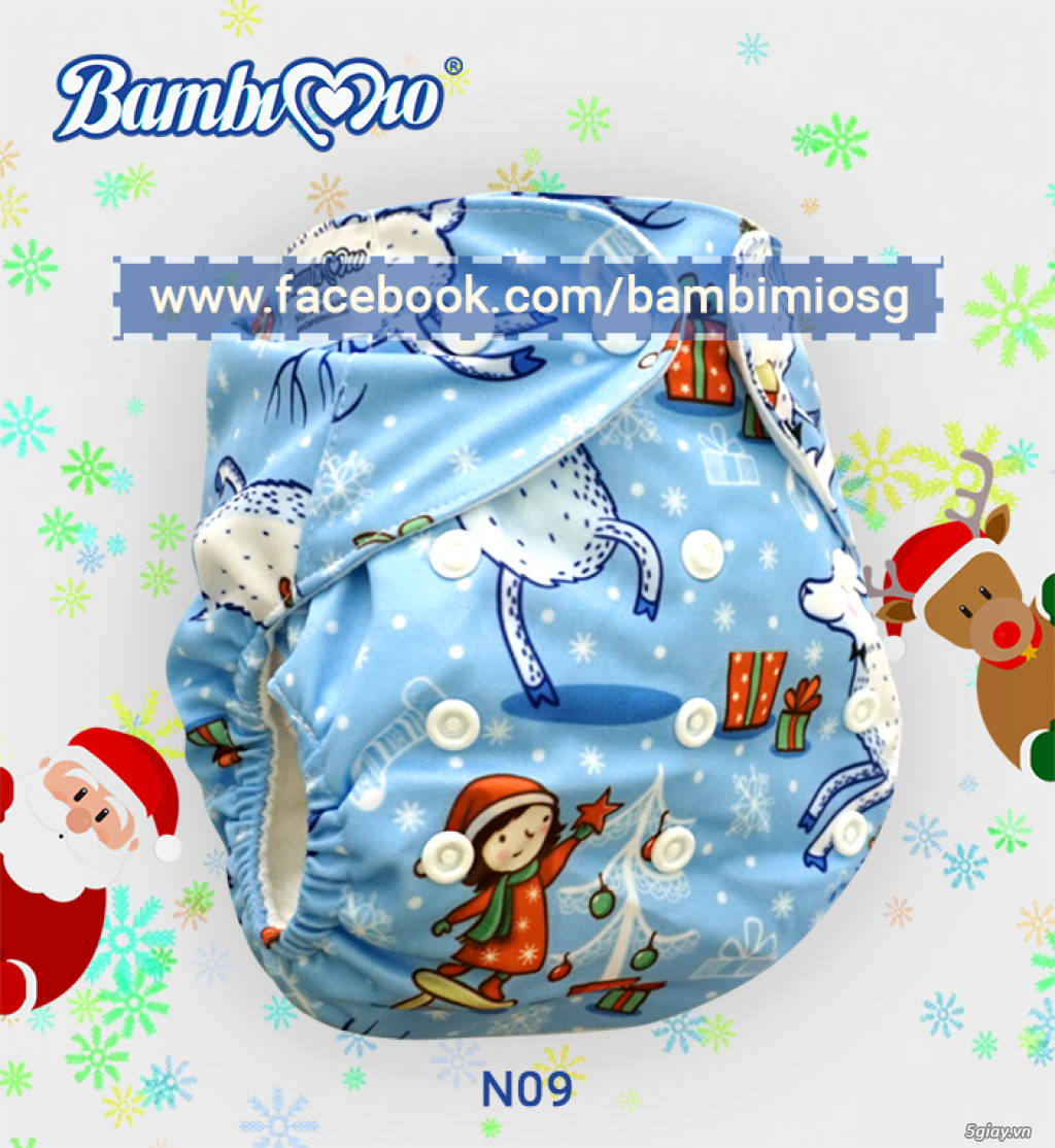 Khuyến mãi Noel Tã / Bỉm Vải Bambi Mio chính hãng - 16