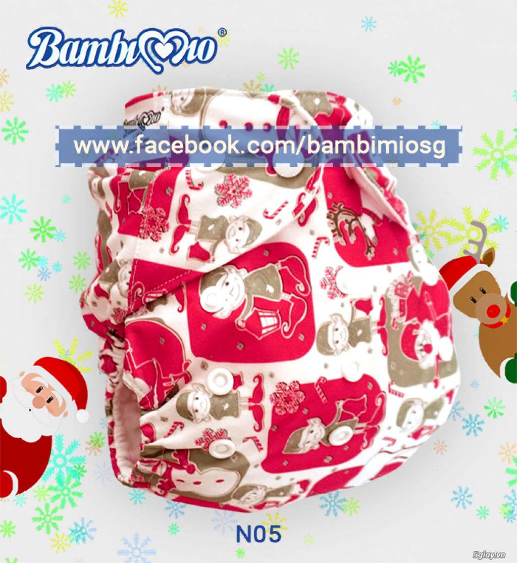 Khuyến mãi Noel Tã / Bỉm Vải Bambi Mio chính hãng - 12