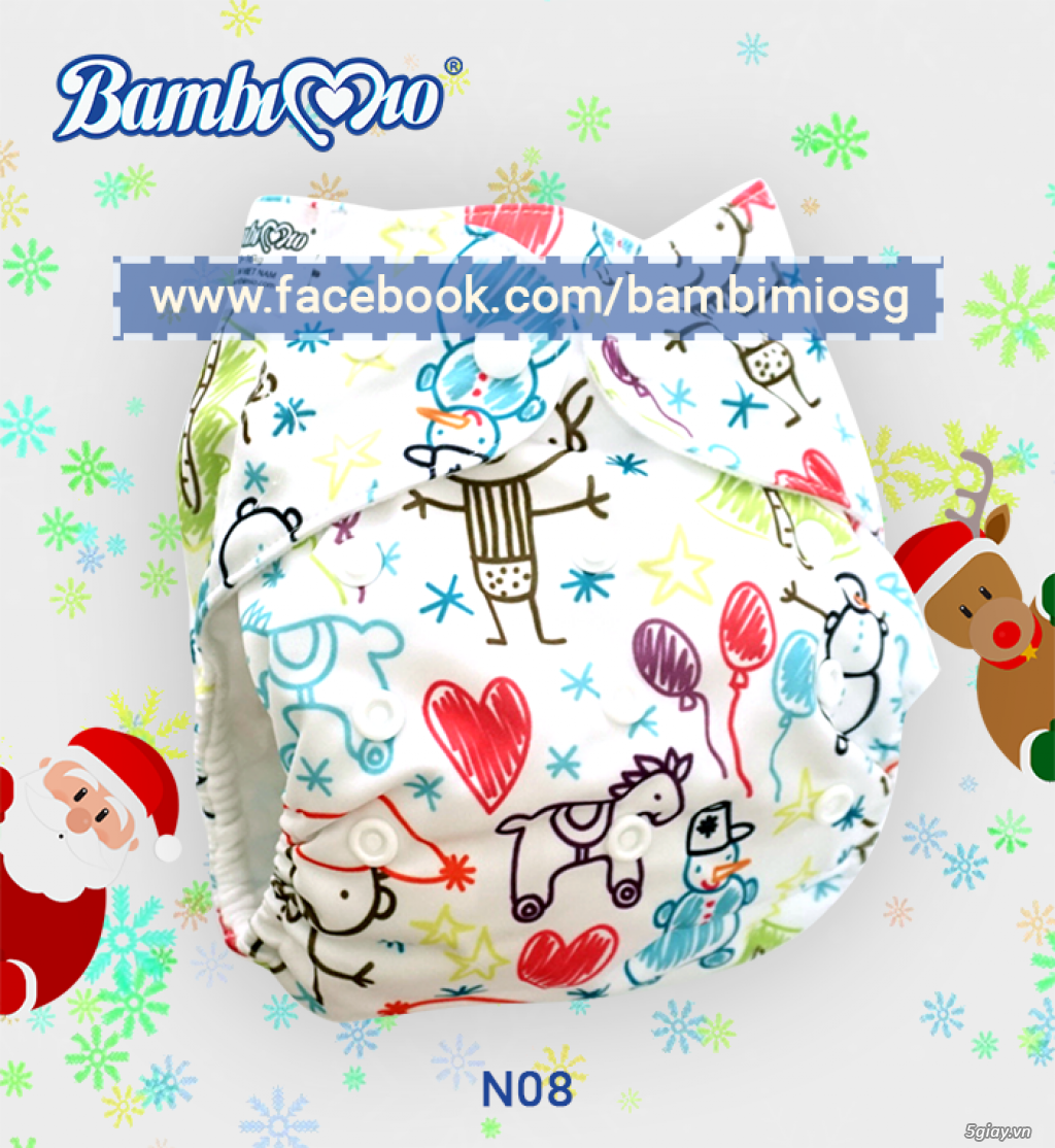 Khuyến mãi Noel Tã / Bỉm Vải Bambi Mio chính hãng - 15