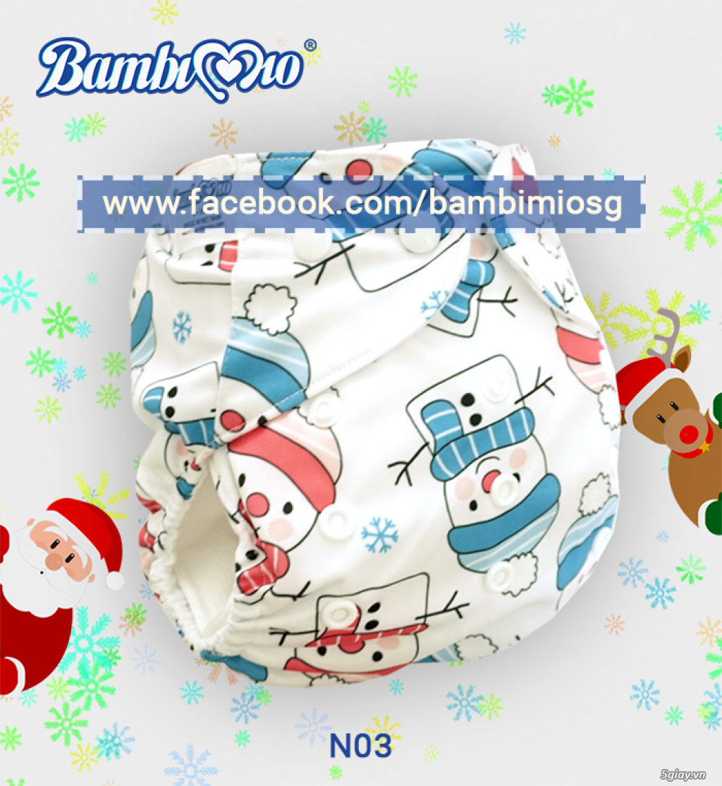 Khuyến mãi Noel Tã / Bỉm Vải Bambi Mio chính hãng - 10