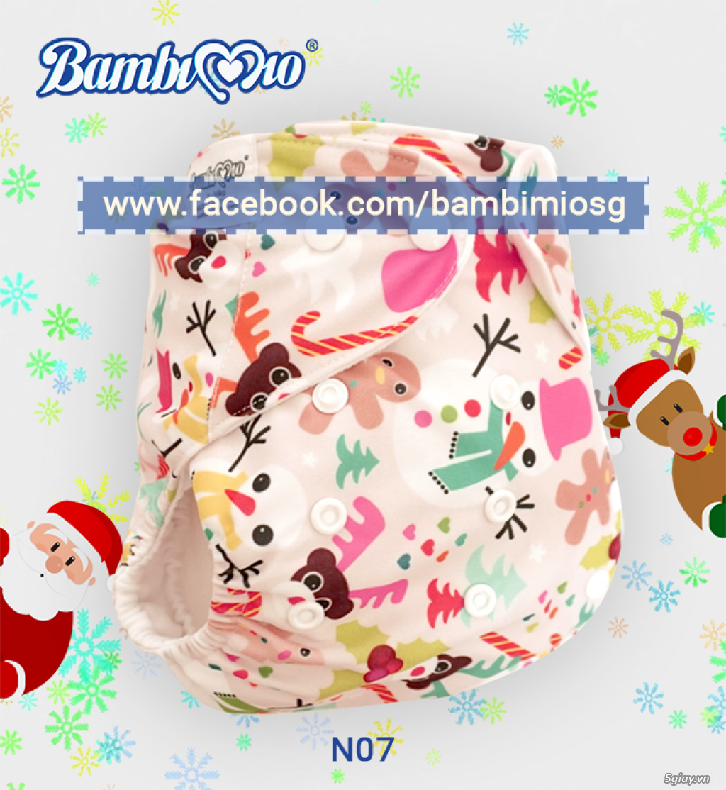 Khuyến mãi Noel Tã / Bỉm Vải Bambi Mio chính hãng - 14
