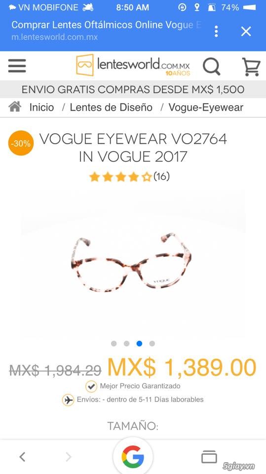 Gọng  kính cận hiệu Vouge nữ dùng - 5