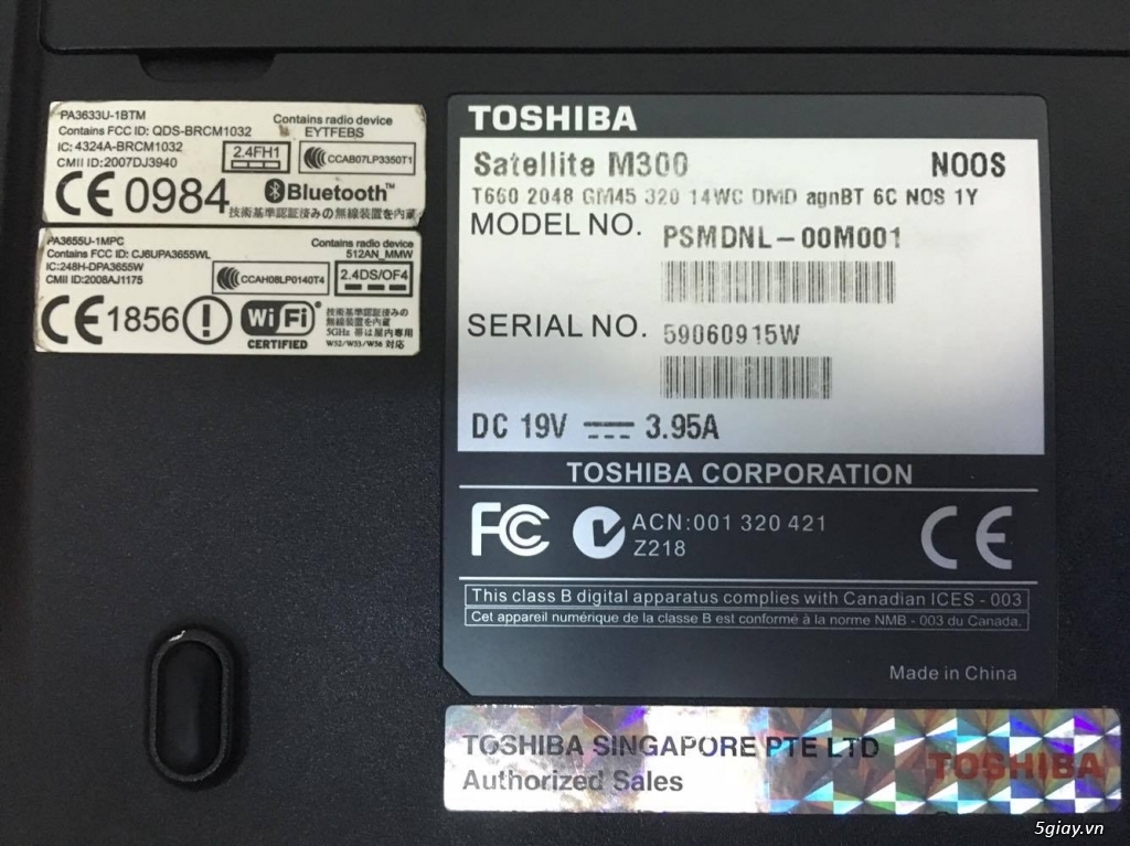 Thanh lý laptop Toshiba satellite M300 giá cực rẻ