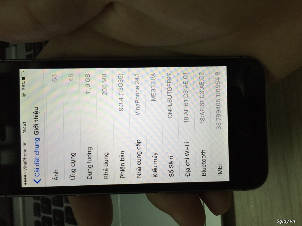 Iphone 5s Grey 16G World zin all 98% - 3