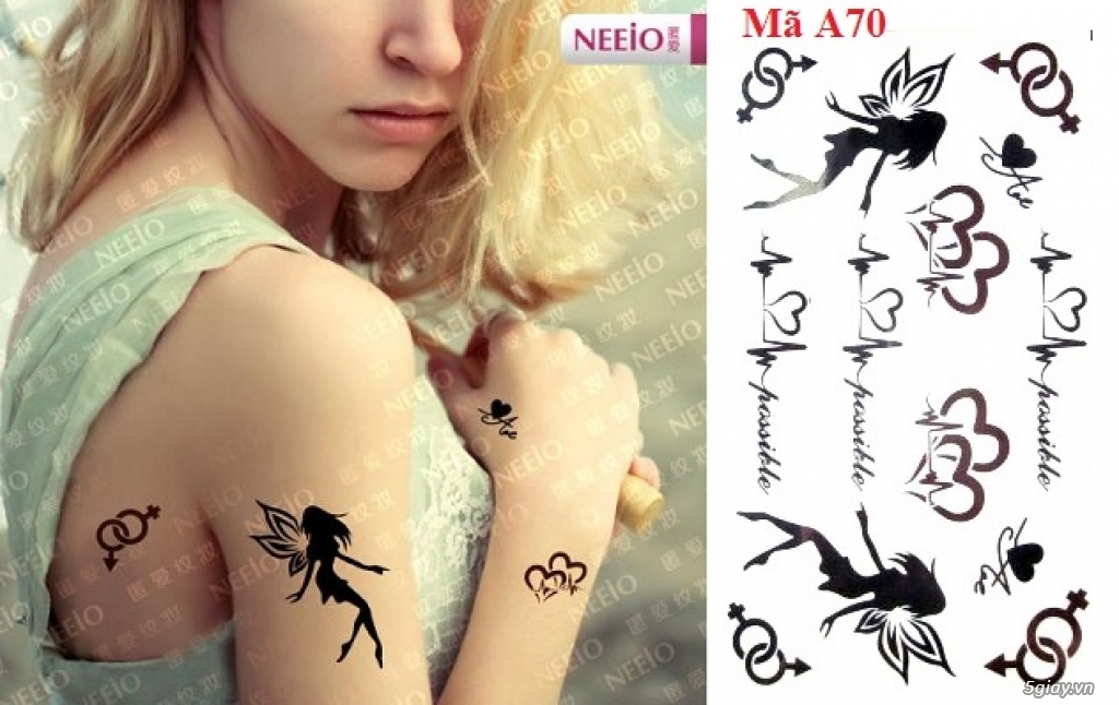 Hình xăm dán nghệ thuật - Tattoo sticker - Giá rẻ nhất!!! - 4
