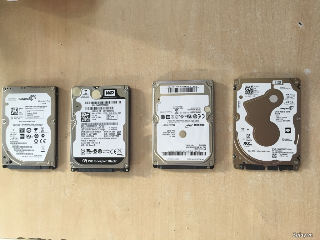 ổ cứng laptop 250gb-320gb-500gb -1000gb tháo máy bán thay ổ ssd - 1