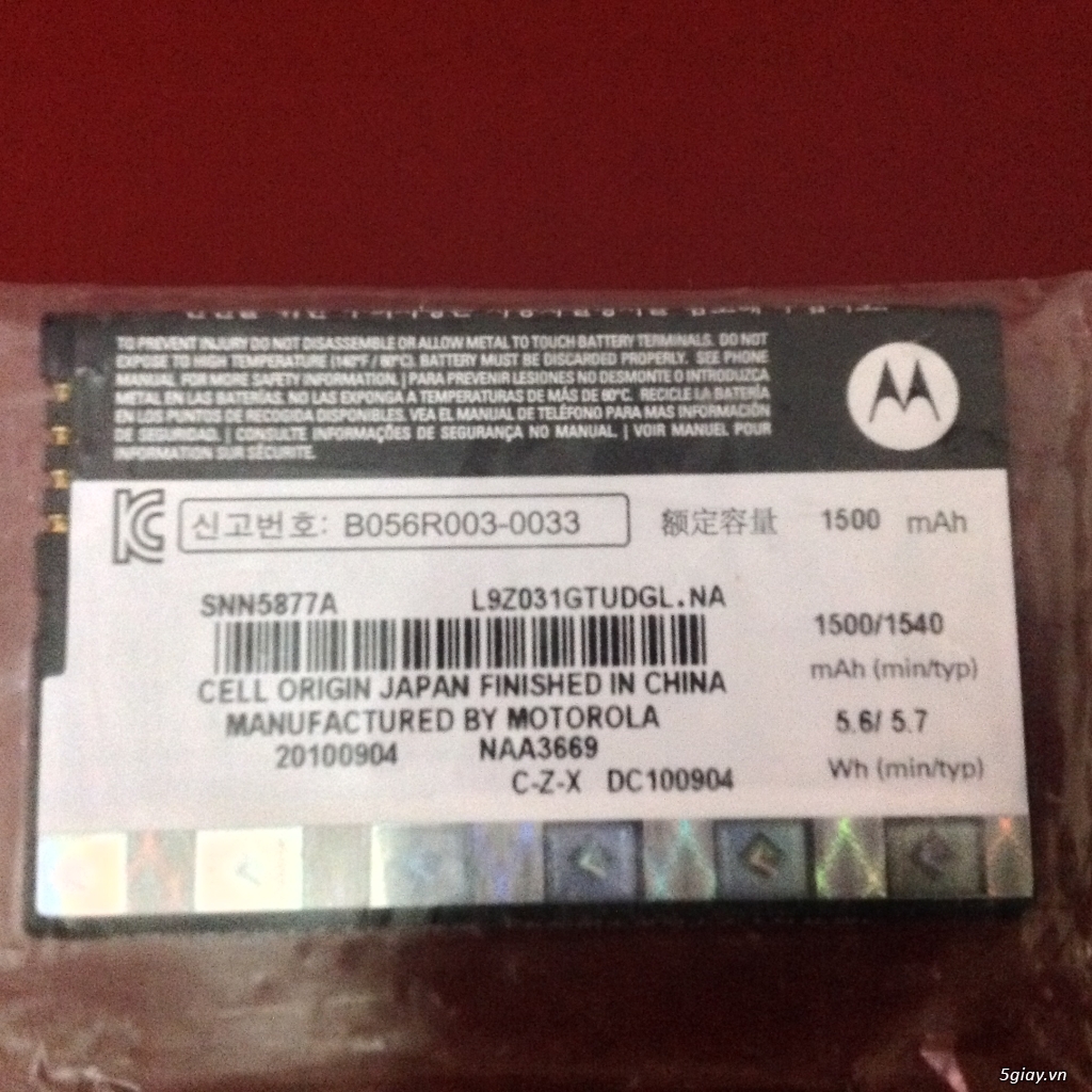 pin điện thoại Motorola Defy mb525 - 2