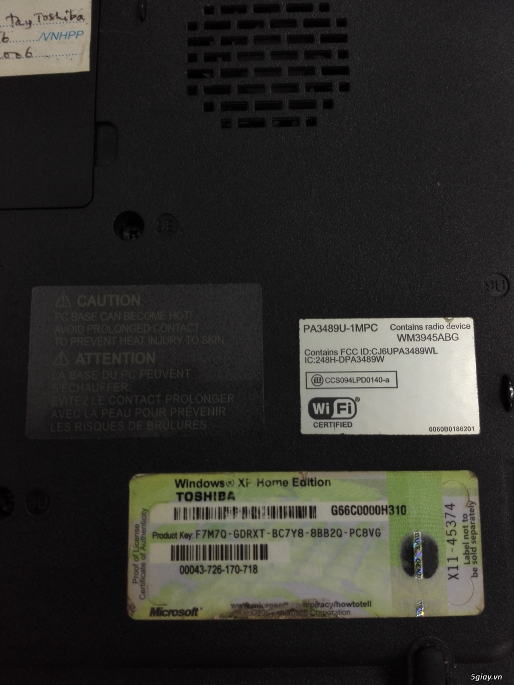 Toshiba A100 LCD 15,6inch màu cam giá 1.500.000VNĐ - 4