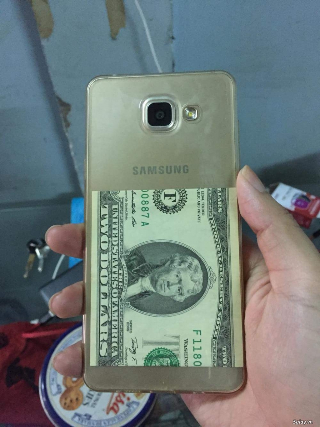 Samsung a5 2016 gold  tgdd còn BH 9 tháng - 4