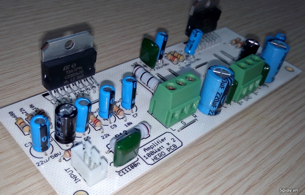 Board Ampli 100W x 2 kênh dùng TDA7294 - 1