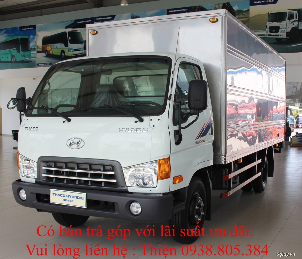 Xe tải Thaco HD650 tải trọng 6,4 tấn giá rẻ. Có bán trả góp. - 2