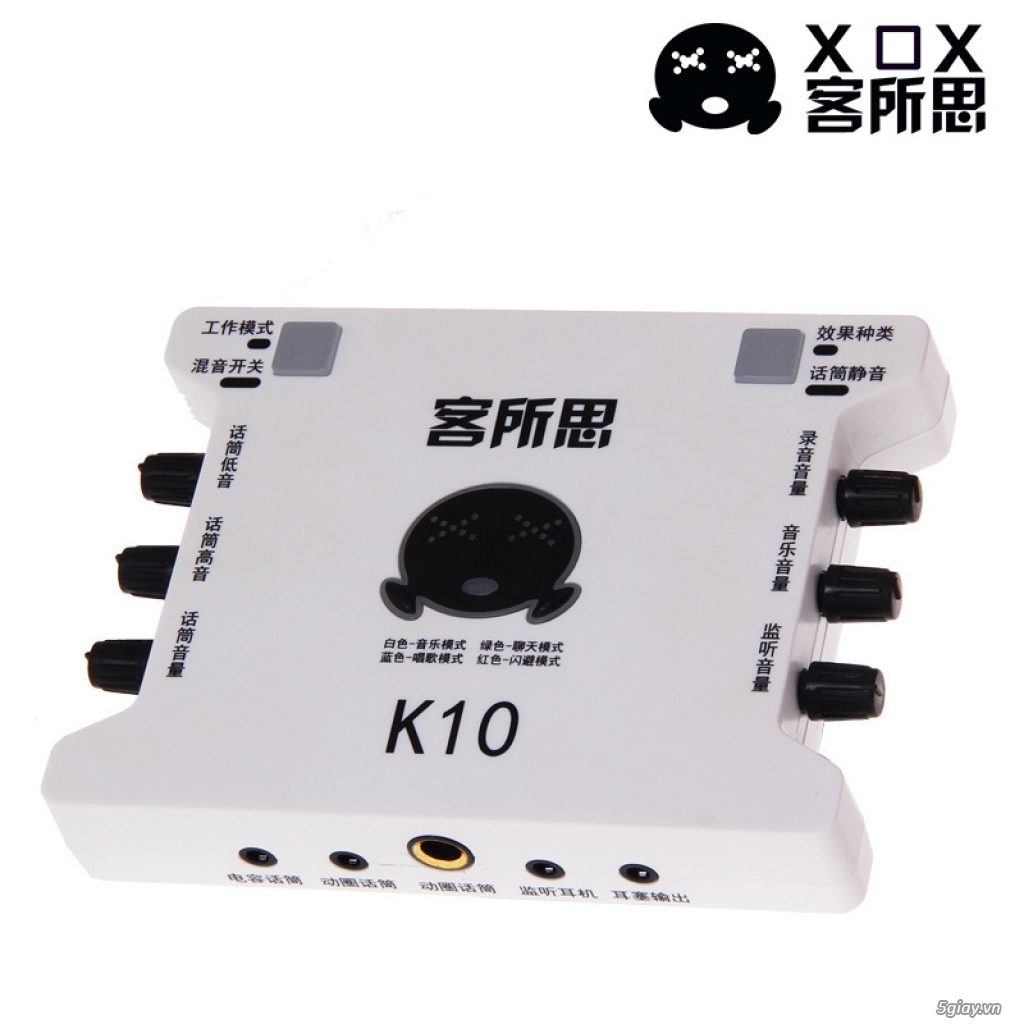 Sound card thu âm XOX K10