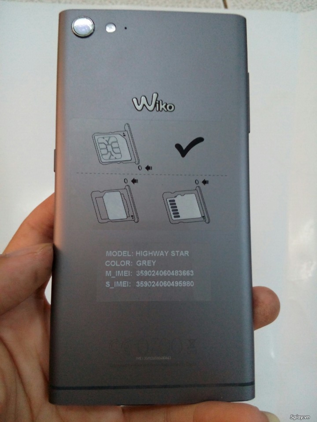 Điện thoại wiko highway start 4G mới 100% giá 3tr3