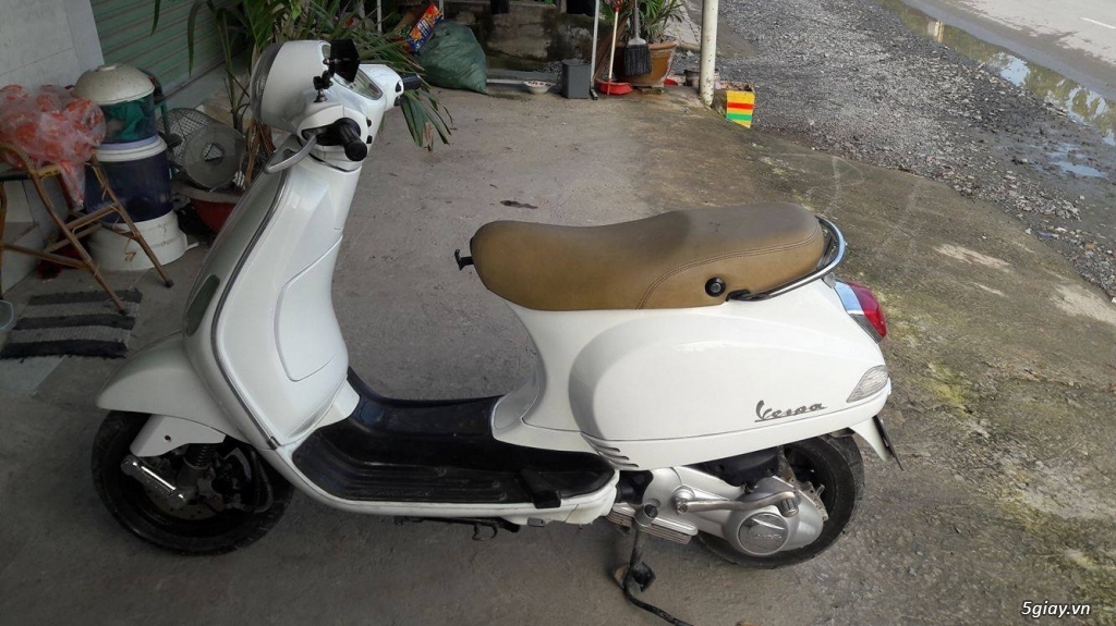 Bán Vespa Lx150 trắng Ý 2008 nhập nguyên chiếc - 3