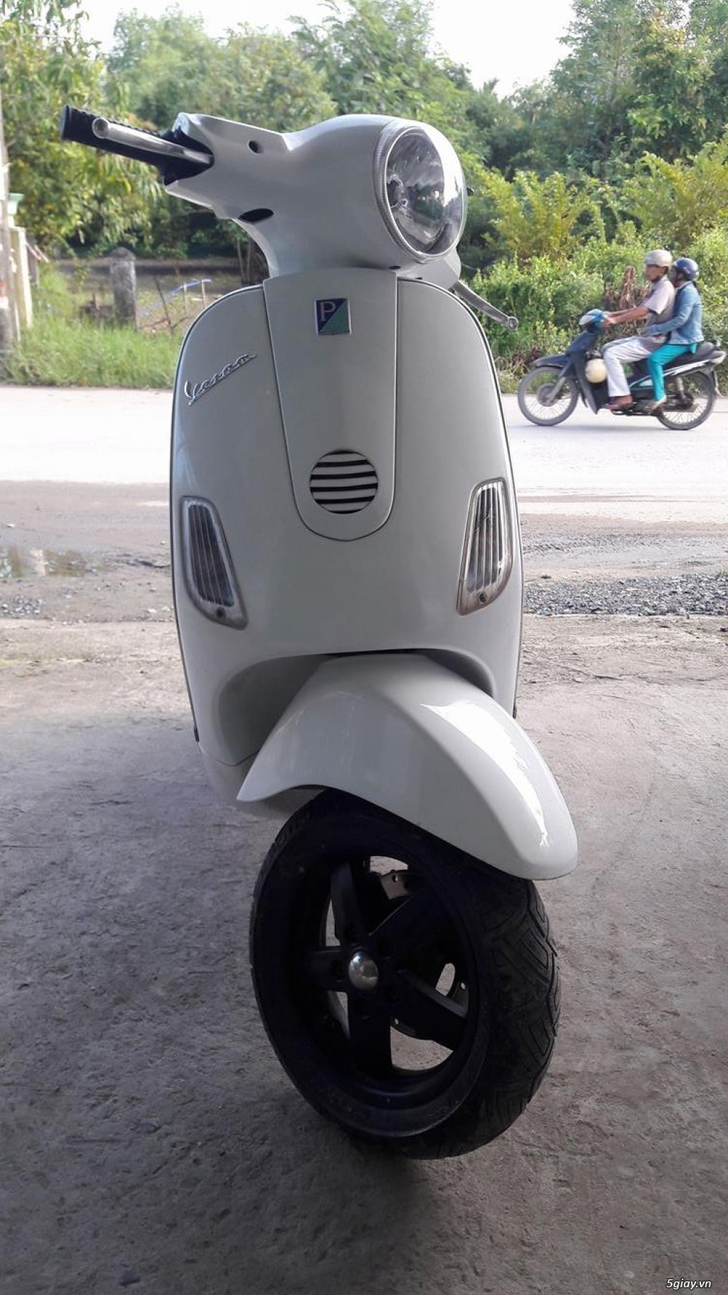 Bán Vespa Lx150 trắng Ý 2008 nhập nguyên chiếc - 1