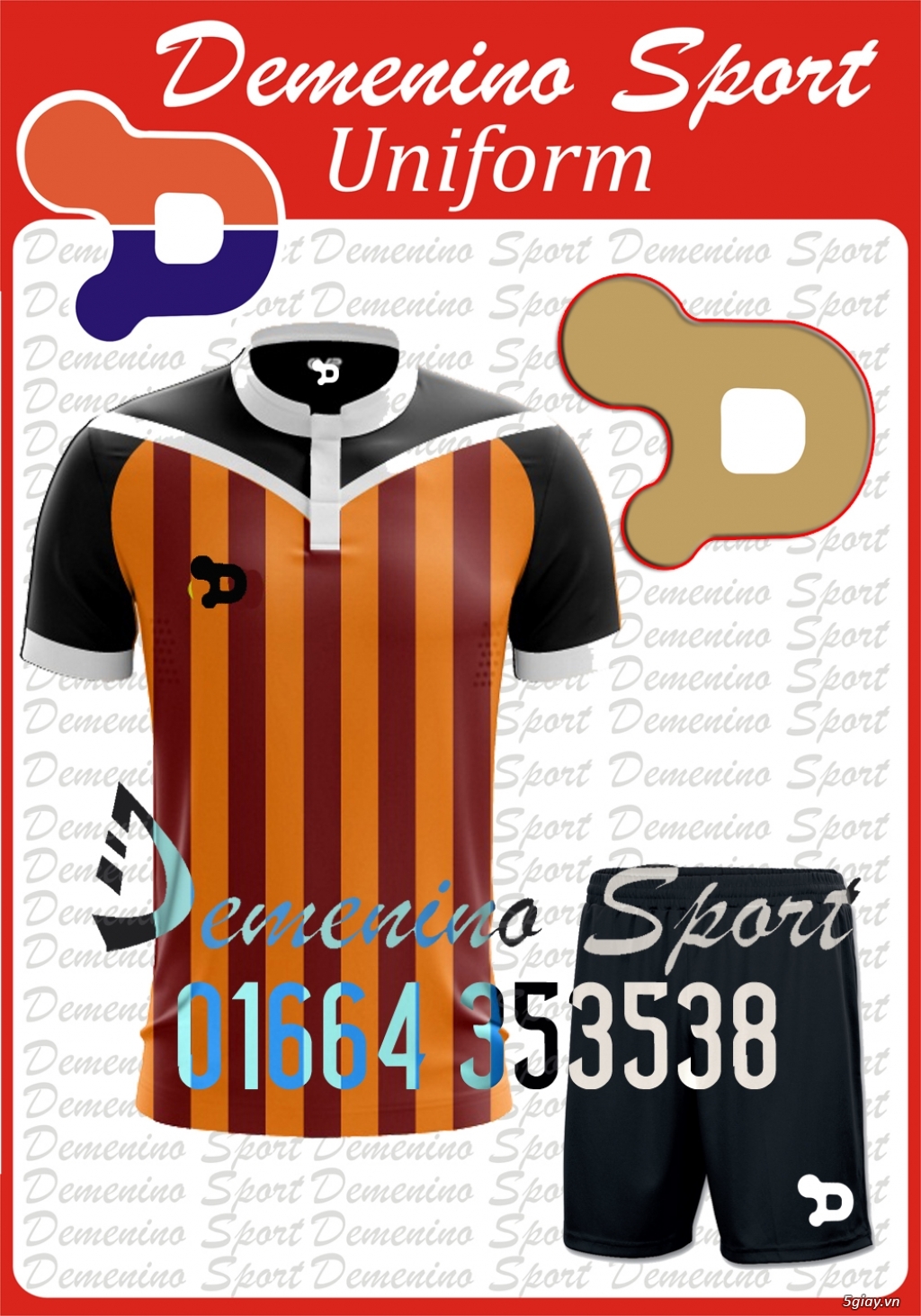 DEMENINO SPORT - MẪU QUẦN ÁO BÓNG ĐÁ 2017 - 2