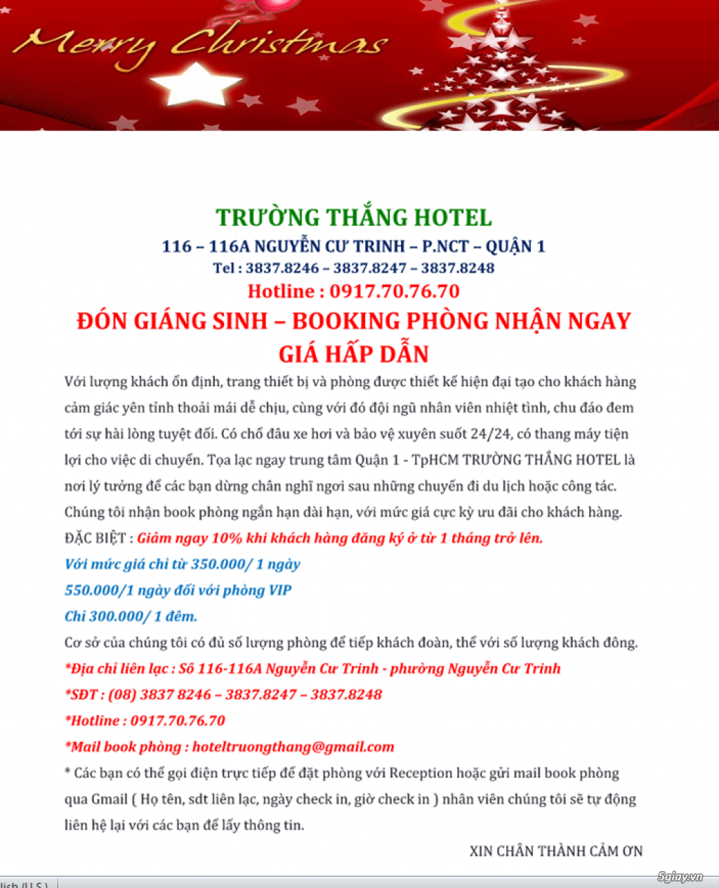 TruongThangHotel - Booking phòng - Nhận ngay ưu đãi hấp dẫn