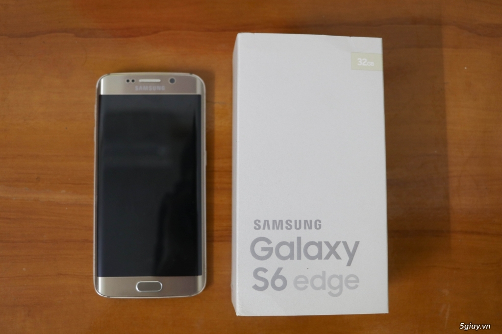 Cần bán Samsung Galaxy S6 Edge 32GB Gold, 98%