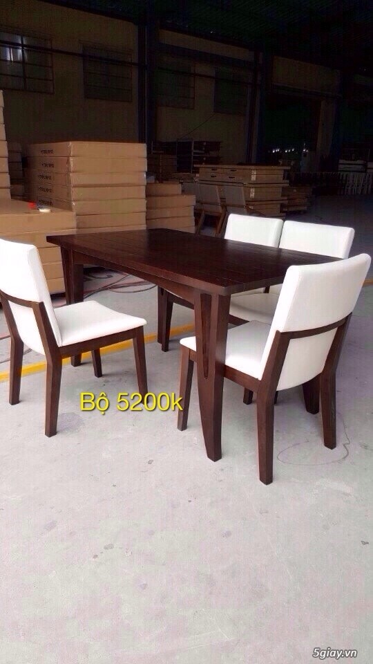 Công ty thanh lý Bàn ghế gỗ cao su tự nhiên (dành cho quán ăn, nhà hàng, quán cafe..) - 10