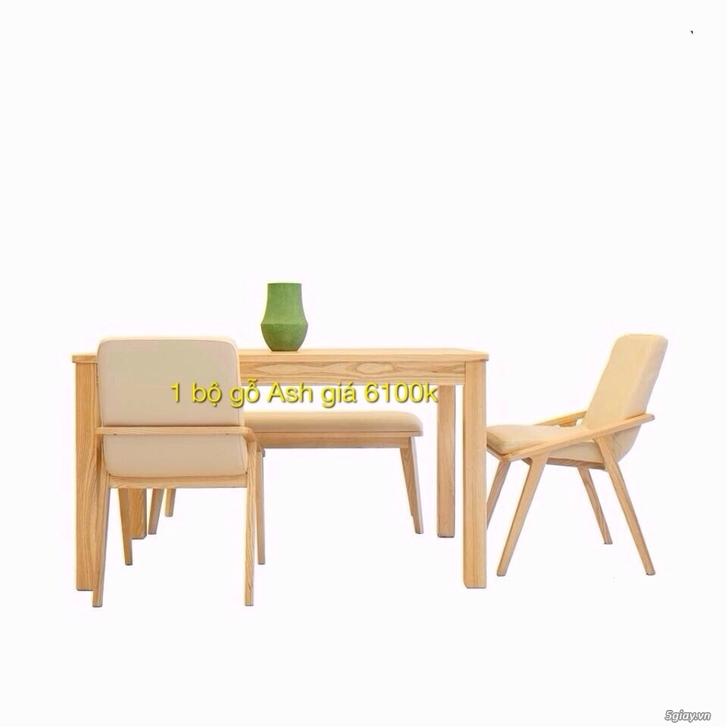 Công ty thanh lý Bàn ghế gỗ cao su tự nhiên (dành cho quán ăn, nhà hàng, quán cafe..) - 2