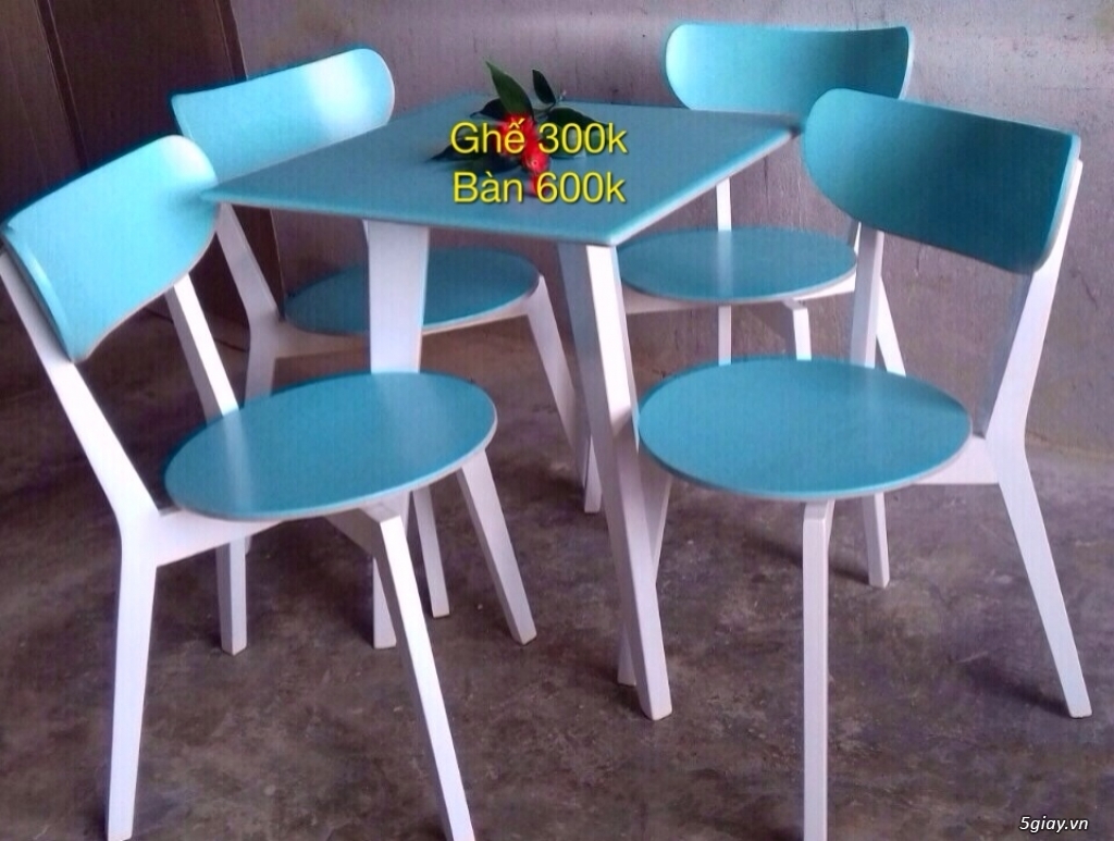 Công ty thanh lý Bàn ghế gỗ cao su tự nhiên (dành cho quán ăn, nhà hàng, quán cafe..) - 3