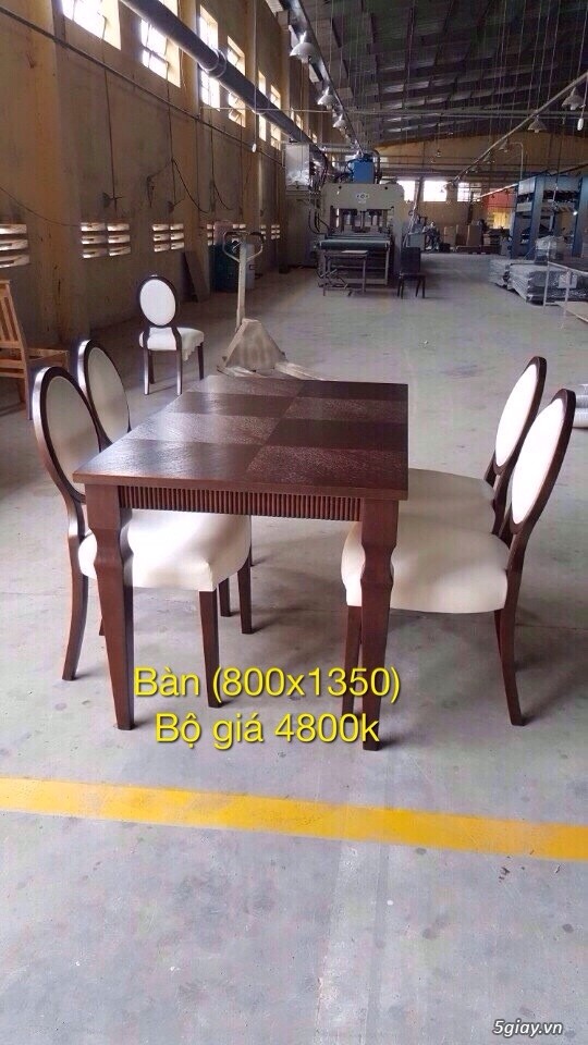 Công ty thanh lý Bàn ghế gỗ cao su tự nhiên (dành cho quán ăn, nhà hàng, quán cafe..) - 8