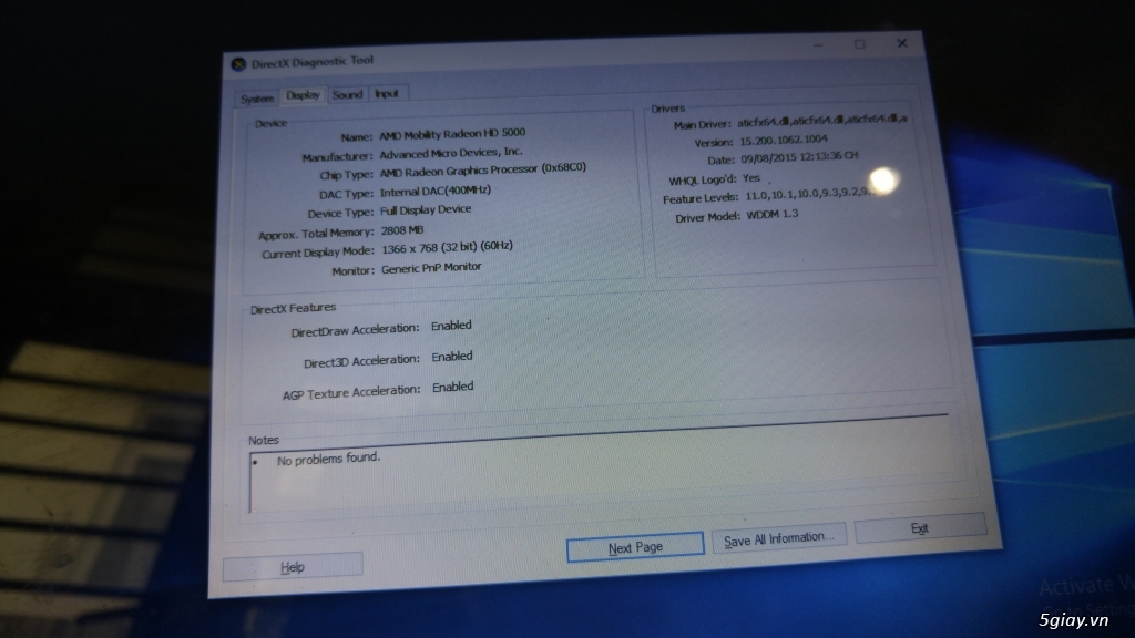 VE CHAI LAPTOP I5 - 4