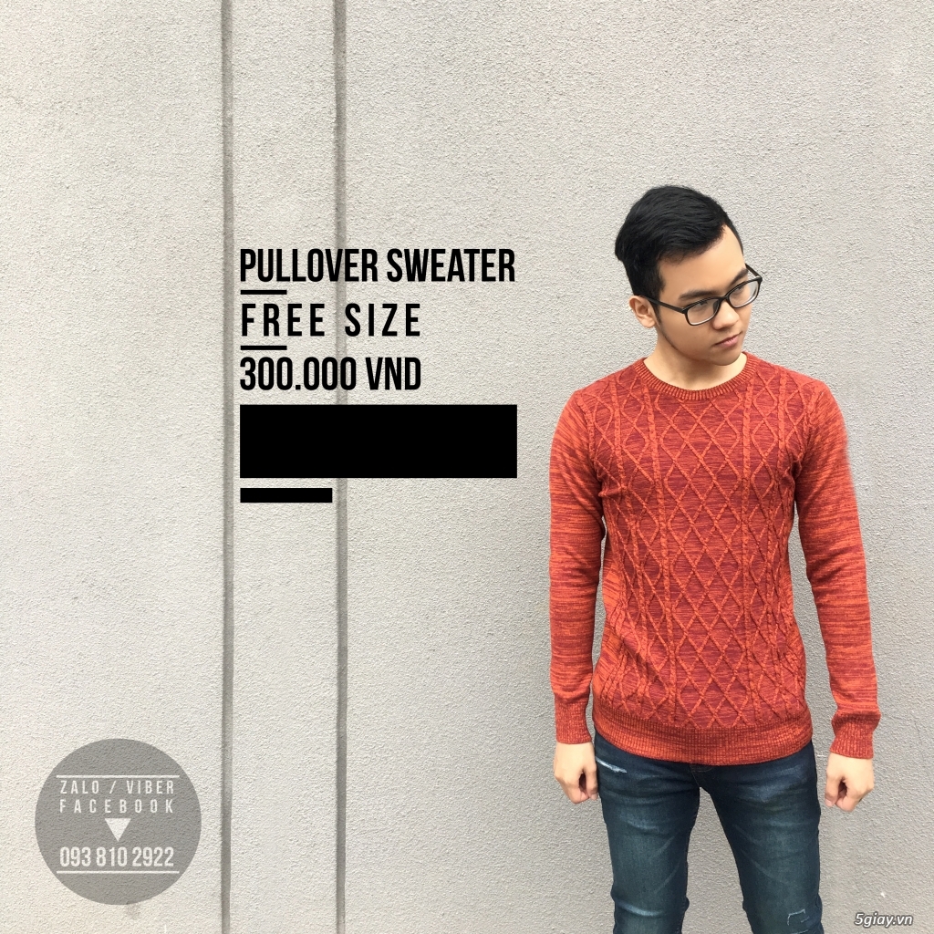 KARMA Shop - Áo khoác da vân rắn, áo len, sơ mi, quần Jean NAM - 7