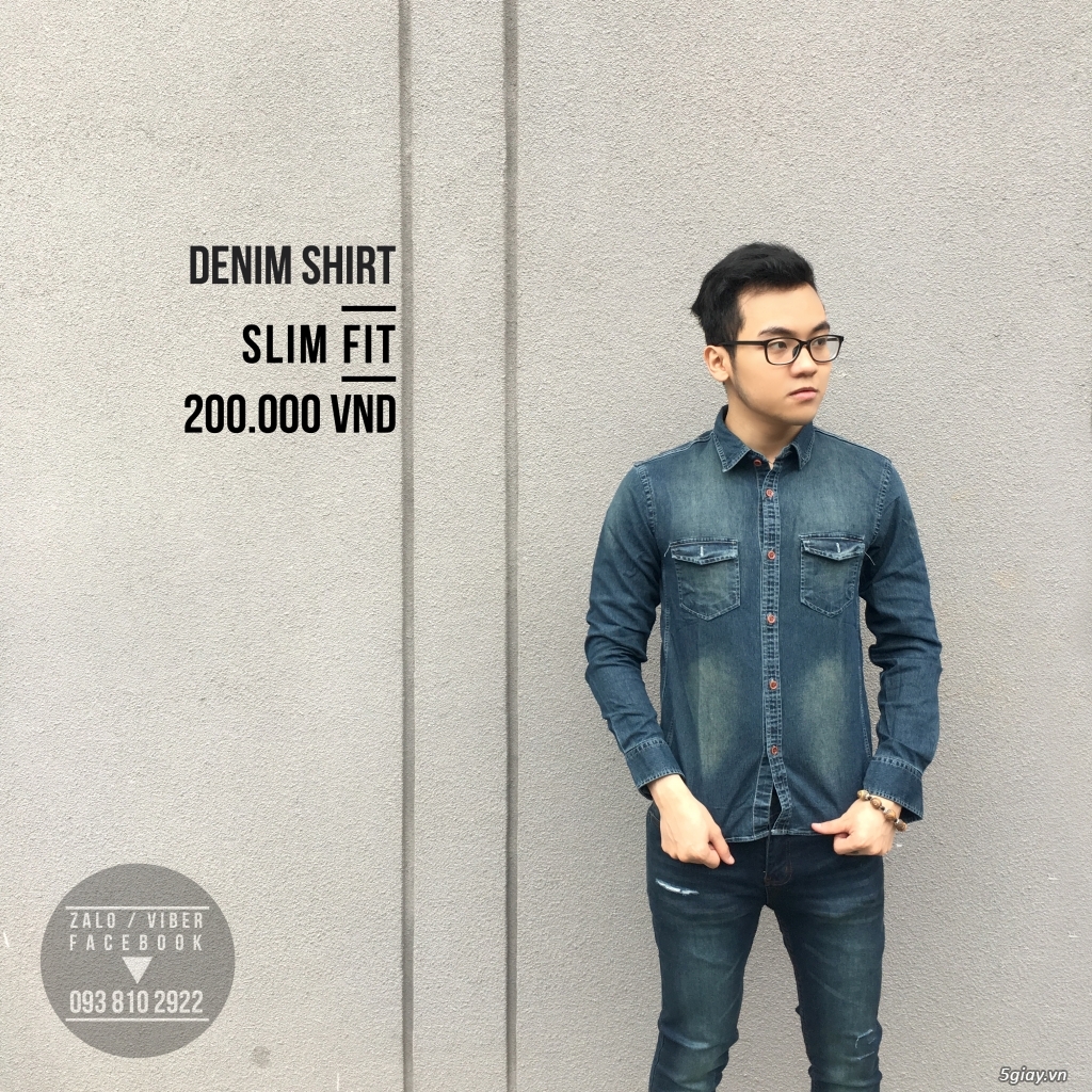 KARMA Shop - Áo khoác da vân rắn, áo len, sơ mi, quần Jean NAM - 14