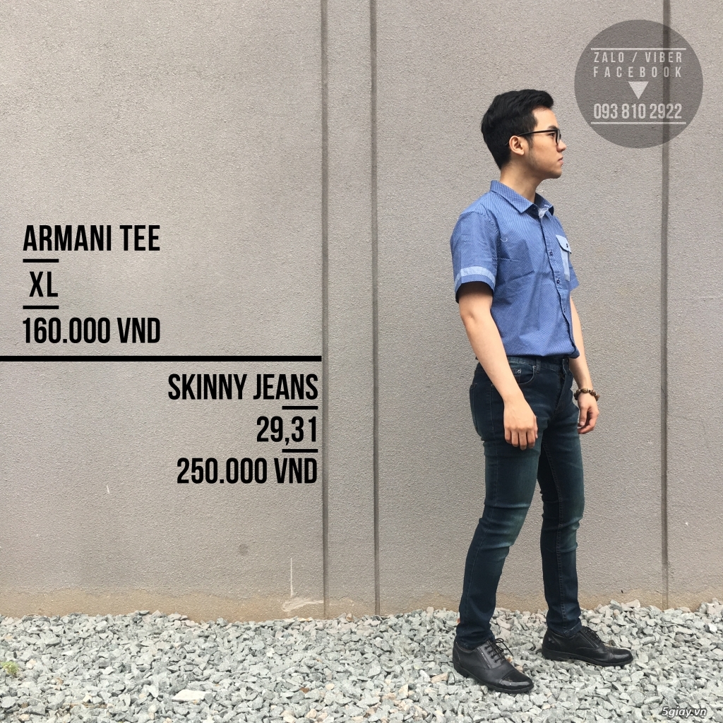 KARMA Shop - Áo khoác da vân rắn, áo len, sơ mi, quần Jean NAM - 13