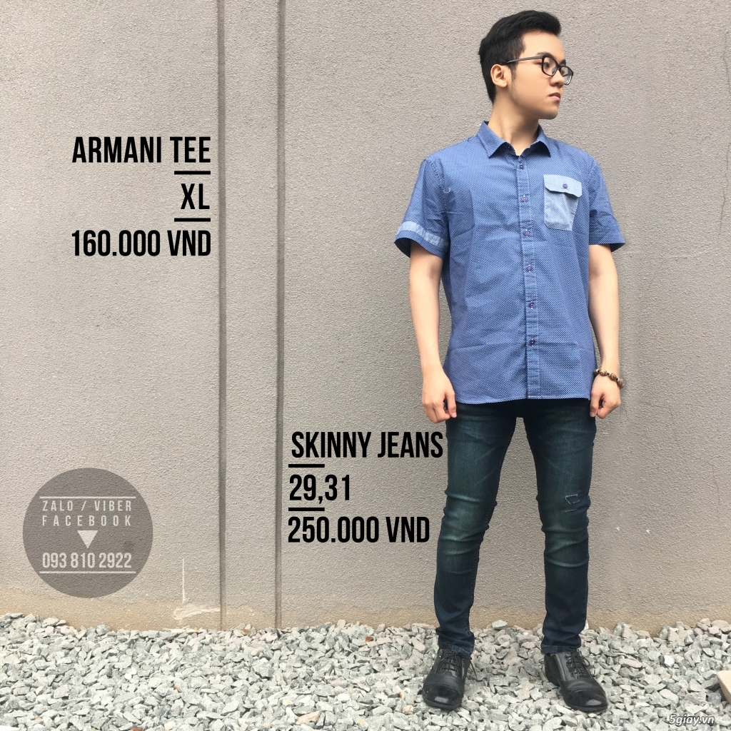 KARMA Shop - Áo khoác da vân rắn, áo len, sơ mi, quần Jean NAM - 12