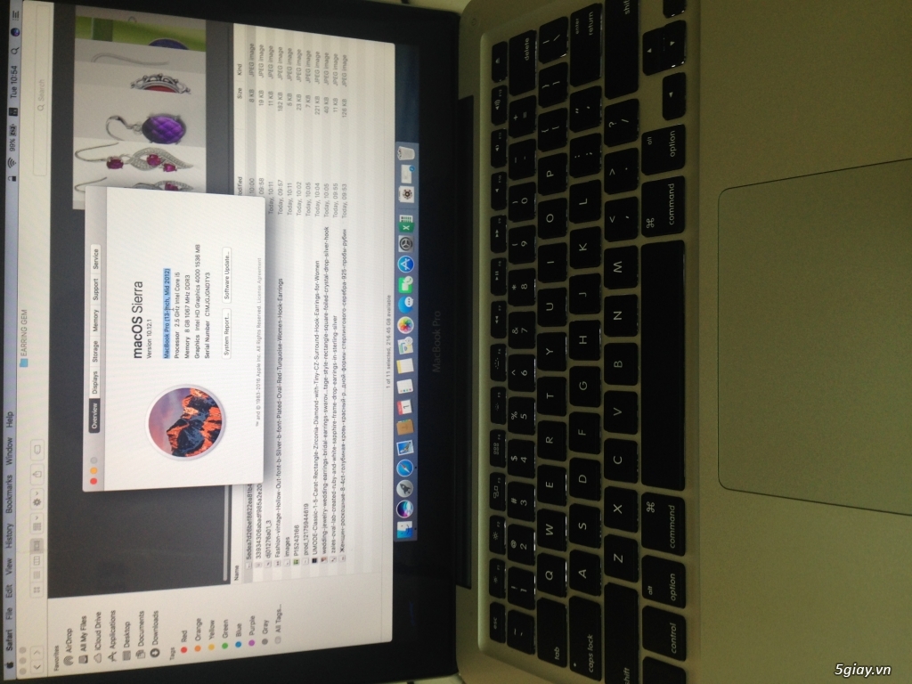 Macbook pro mid 2012 13' ssd256, ram 8g giá 11tr500 - 3