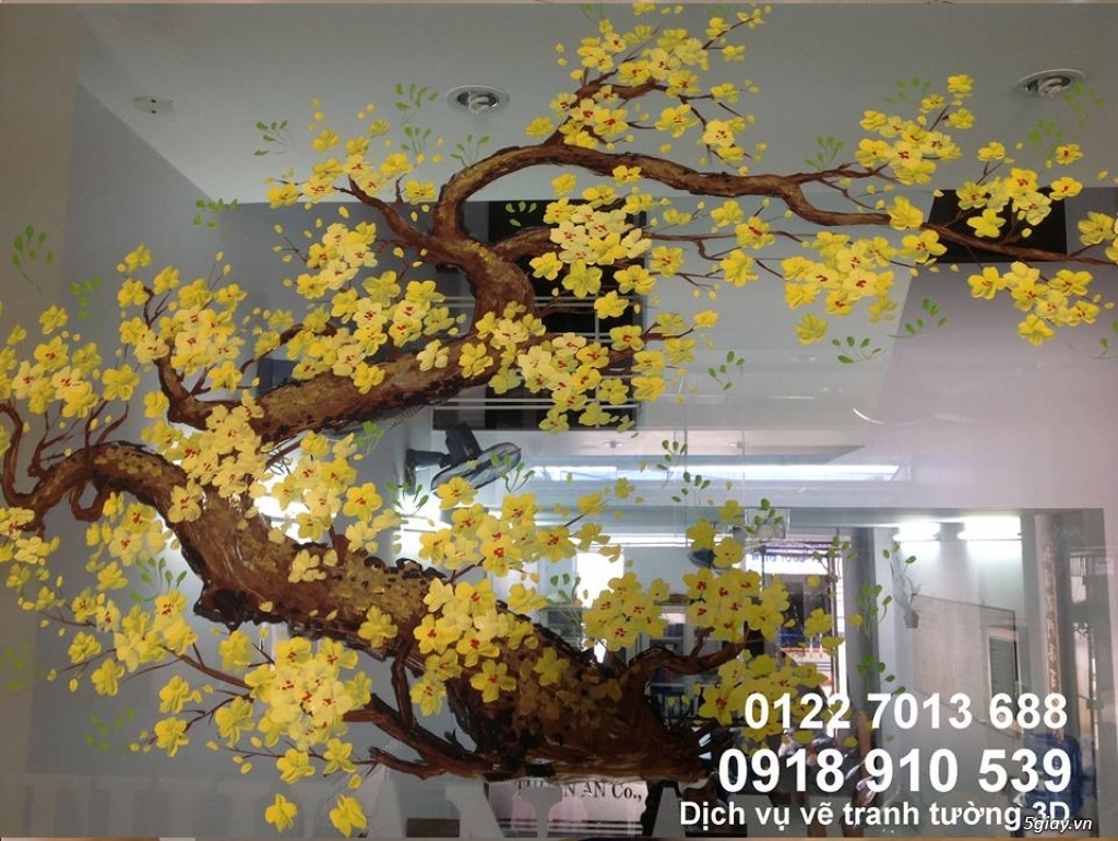 TÂM THỊNH VƯỢNG: Vẽ mai đào,Vẽ tranh Tết trên kính,Trang trí Tết 2017