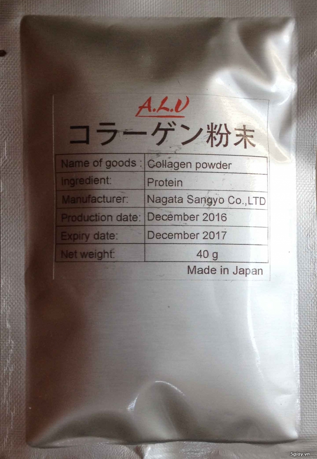 Collagen nguyên chất dạng bột, sản xuất tại Nhật