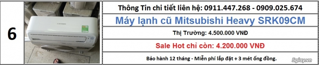 Bán Máy Lạnh Cũ - Giá tốt nhất Sài Gòn - 5